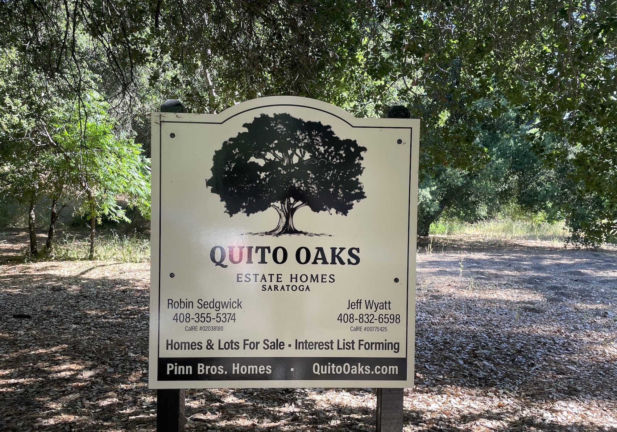 Saratoga Land for sale sign